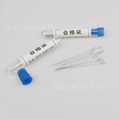 高品质接种环 镍铬合金接种环 环径1 2 3 4mm配套接种棒 10支/筒