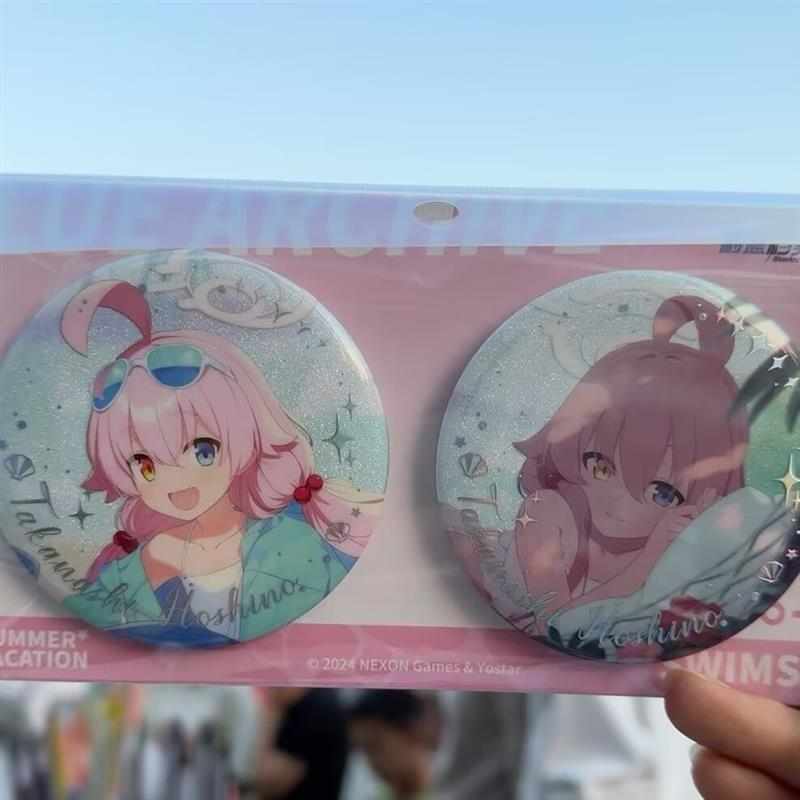碧蓝档案蔚蓝档案小鸟游星野吧唧自制动漫徽章谷子可爱包挂件装饰