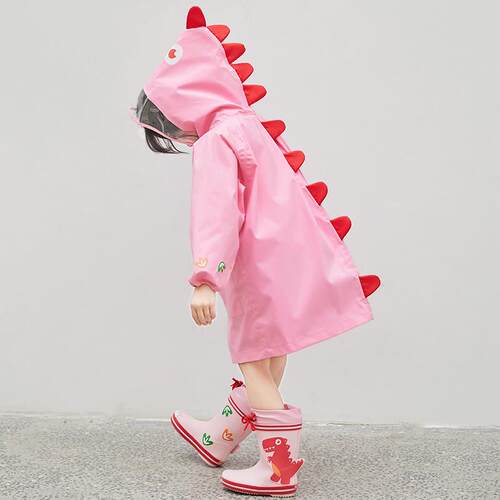 卡通恐龙儿童雨衣男童女童幼儿园学生小孩小童宝宝雨披加厚防水长
