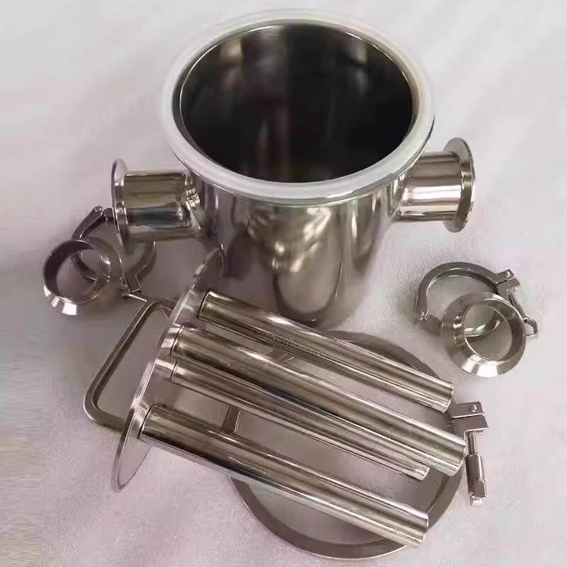 不锈钢磁 性过滤器强磁吸式自清除铁器卫生级管道强磁棒D N403（