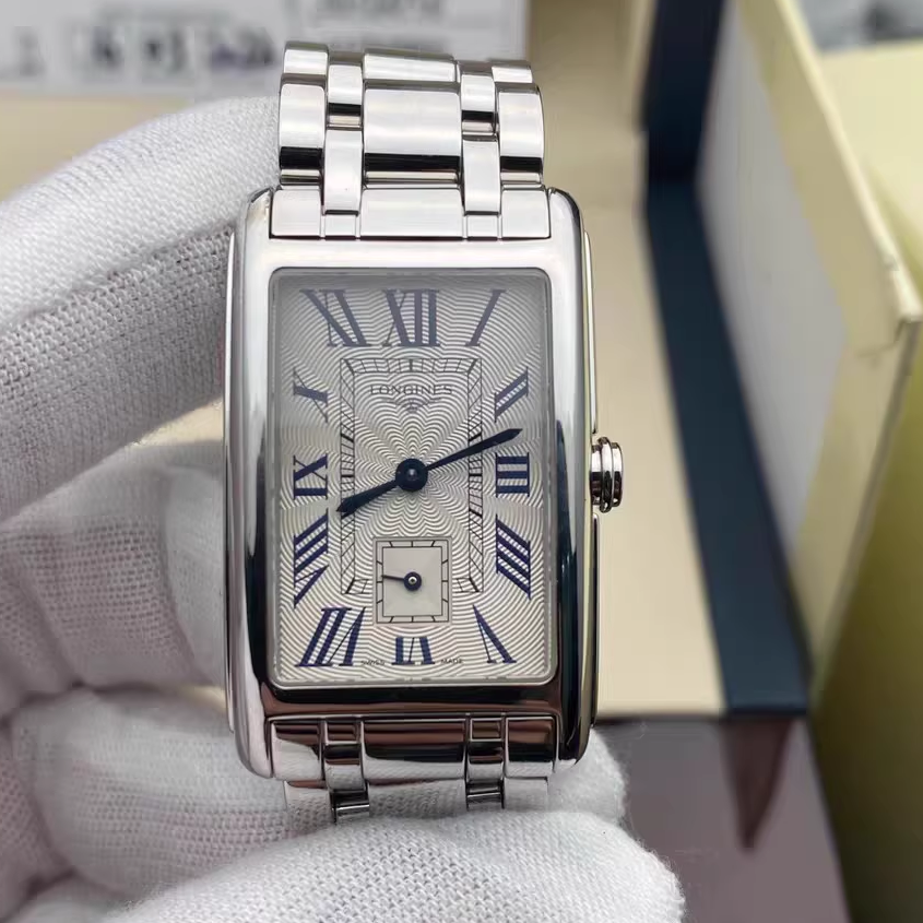 全套[9.8新]浪琴黛绰维纳系列精钢石英表小秒针女表L5.512.4.71.6