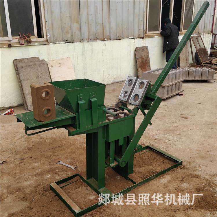 QMR2-40小型纯人力手工粘土免烧砖机