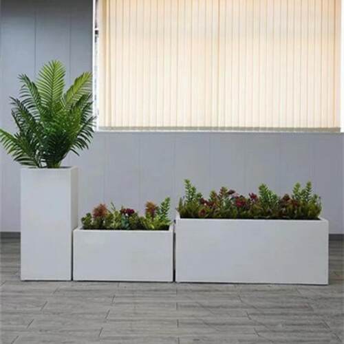 家用简约景观阳台长条不锈钢花坛成品花箱不锈钢花箱户外