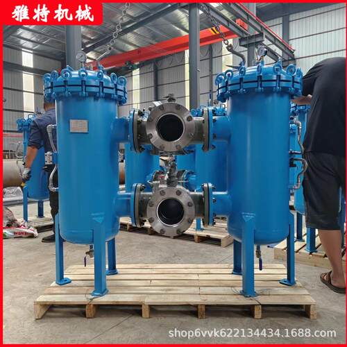不锈双dn100联篮钢式过滤器双袋桶过滤器双联自清洗双联切换式过