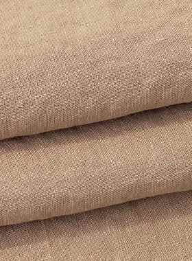 穗皱成行源头厂家纯亚麻面料1染4*GAP14纱支肌纹理布料洗工艺