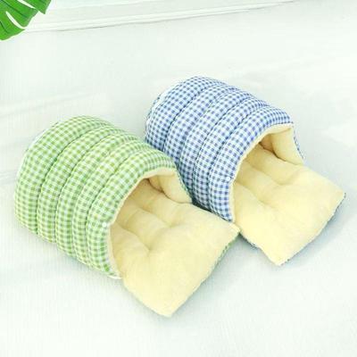 躲猫猫秋冬格子宠物封闭猫咪沙发