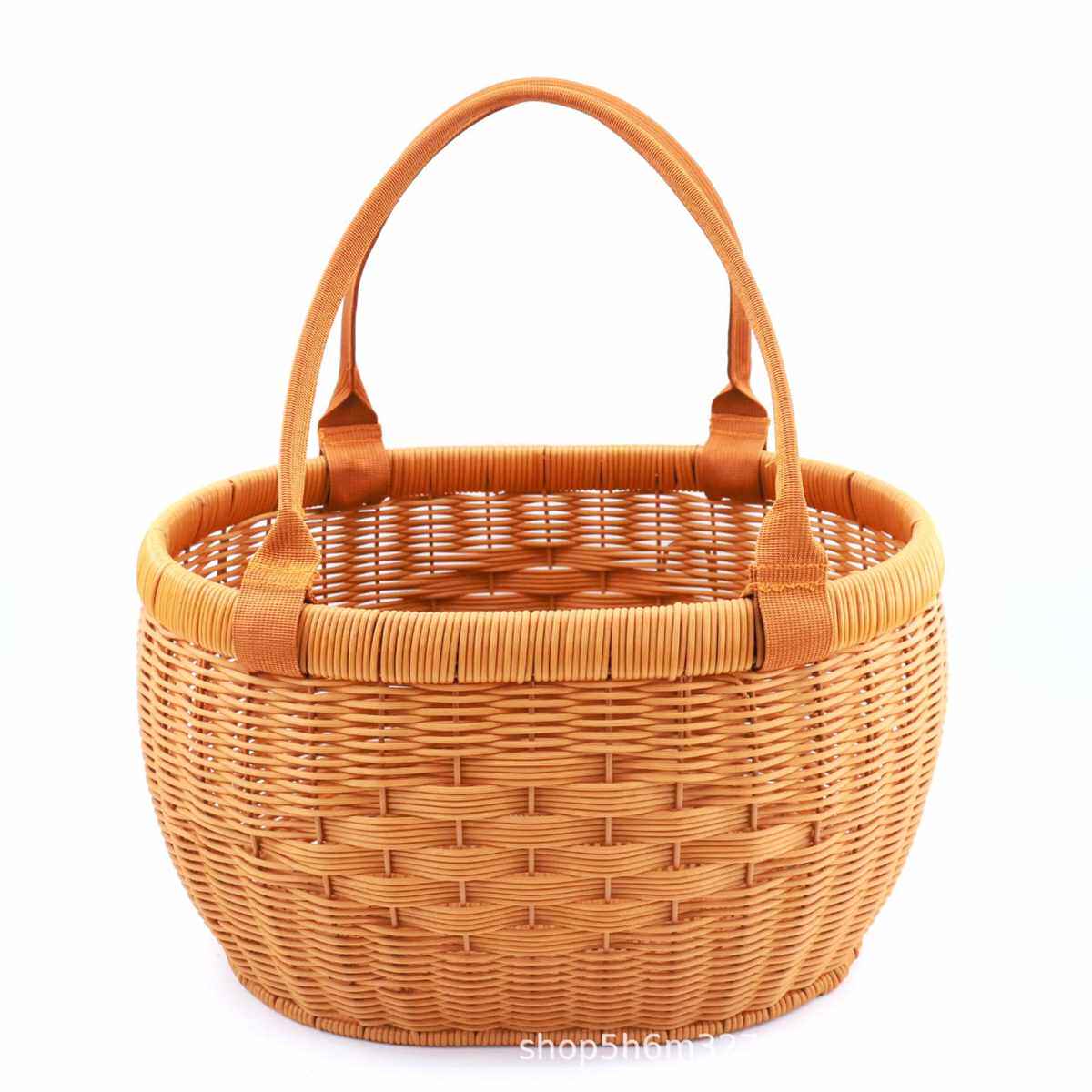 手购物藤水果提篮户外容量大号仿家用买菜盖不带手工篮野餐编织,收纳整理,其他收纳篮,淘宝优惠券,粉丝福利购,淘宝优惠卷