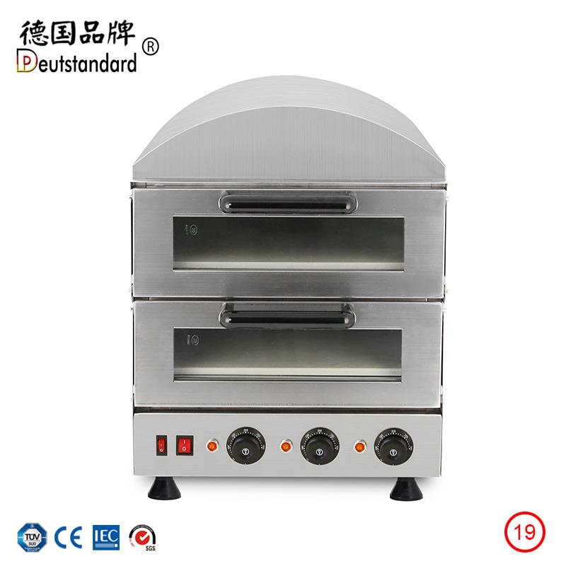 商用电热烤箱双层烘焙电烤箱 双层开盖大容量三温控披萨pizza烤箱