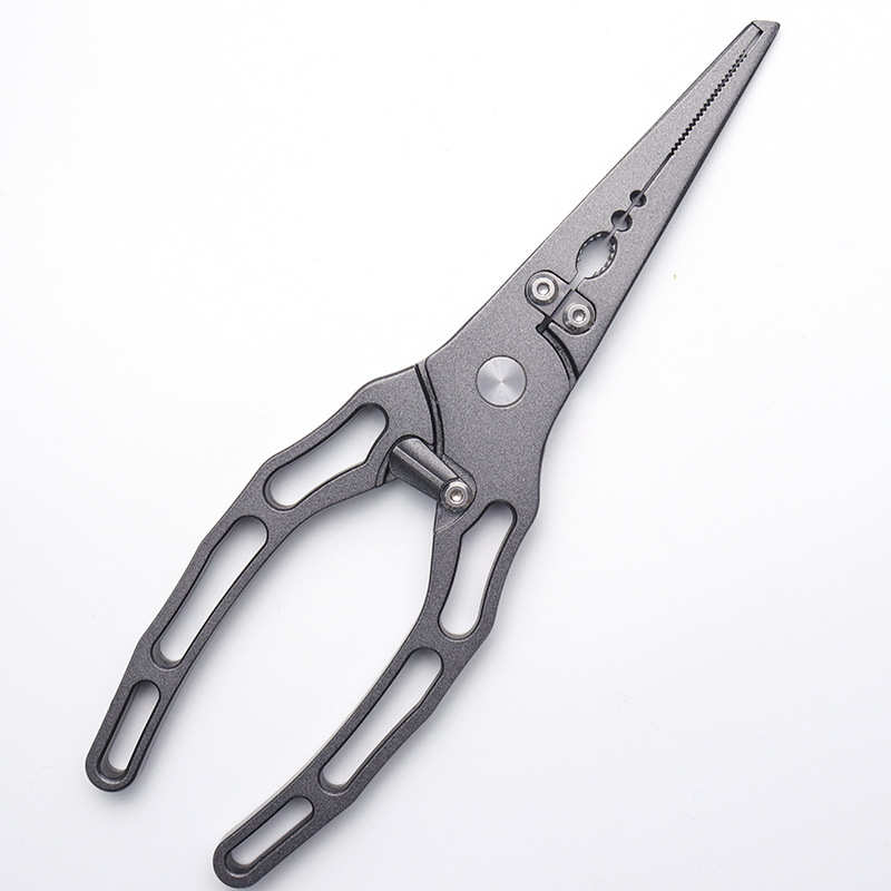 线耐腐蚀摘钳钓鱼钳子高硬度渔剪全钢钩鱼路亚多功能铅控压pe工具