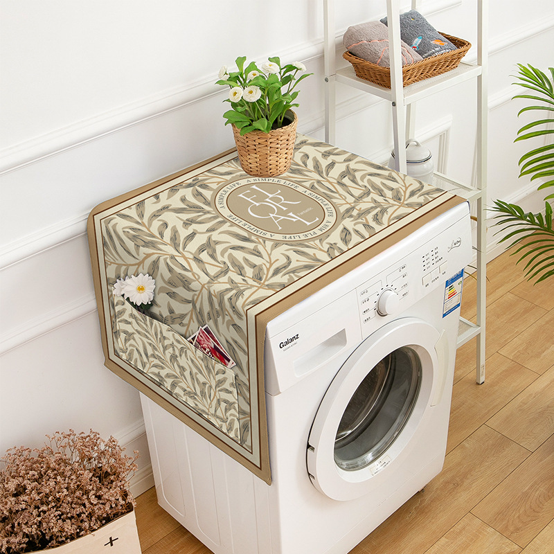 洗衣机微波炉北欧滚筒防水床头罩