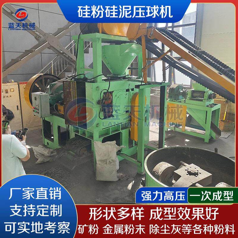 硅粉硅泥压球机 大型滑石粉玉石粉球形成型机 污泥褐煤粉压球设备