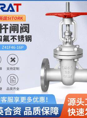 衬氟法兰闸阀Z41F46-16P防腐蚀耐酸碱氧化剂内衬四氟手动切断阀门