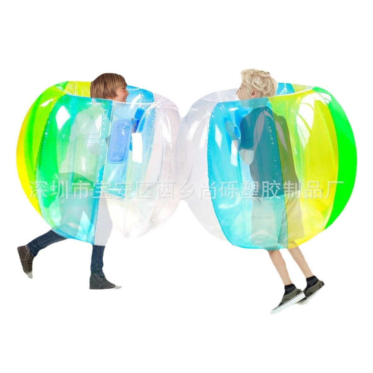 现货充气碰碰球草地球 游戏互动撞击球 户外运动碰撞球雪地滚筒球