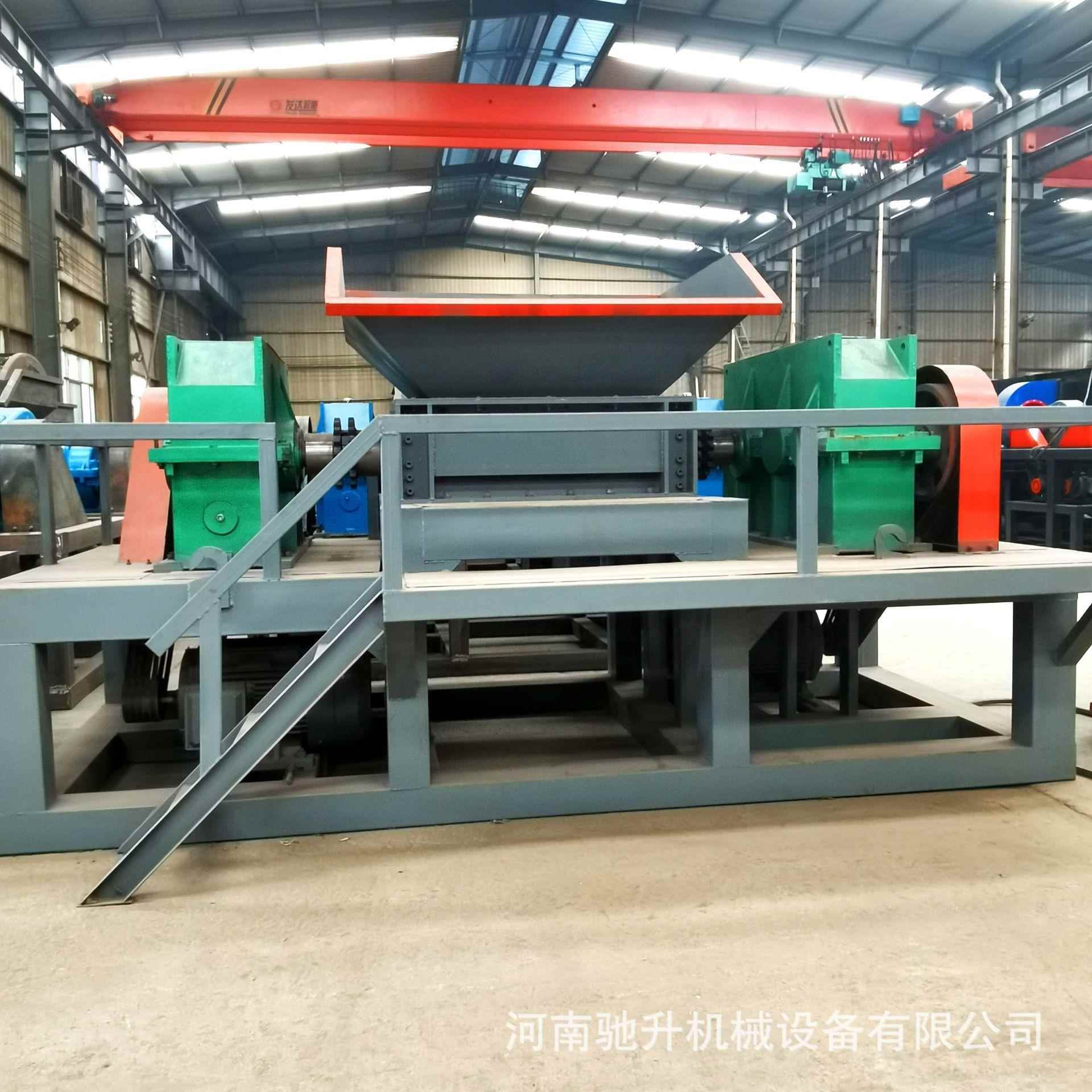 圾双轴碎机YMF编织袋塑料薄膜生活垃玩撕具车自行车碎设撕备