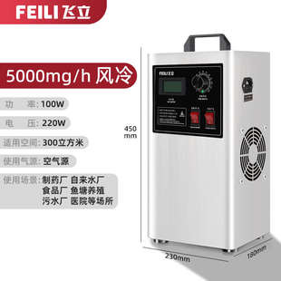 飞立臭氧消毒机家用水处理空气杀菌两用汽车除烟味活氧机FL803AS