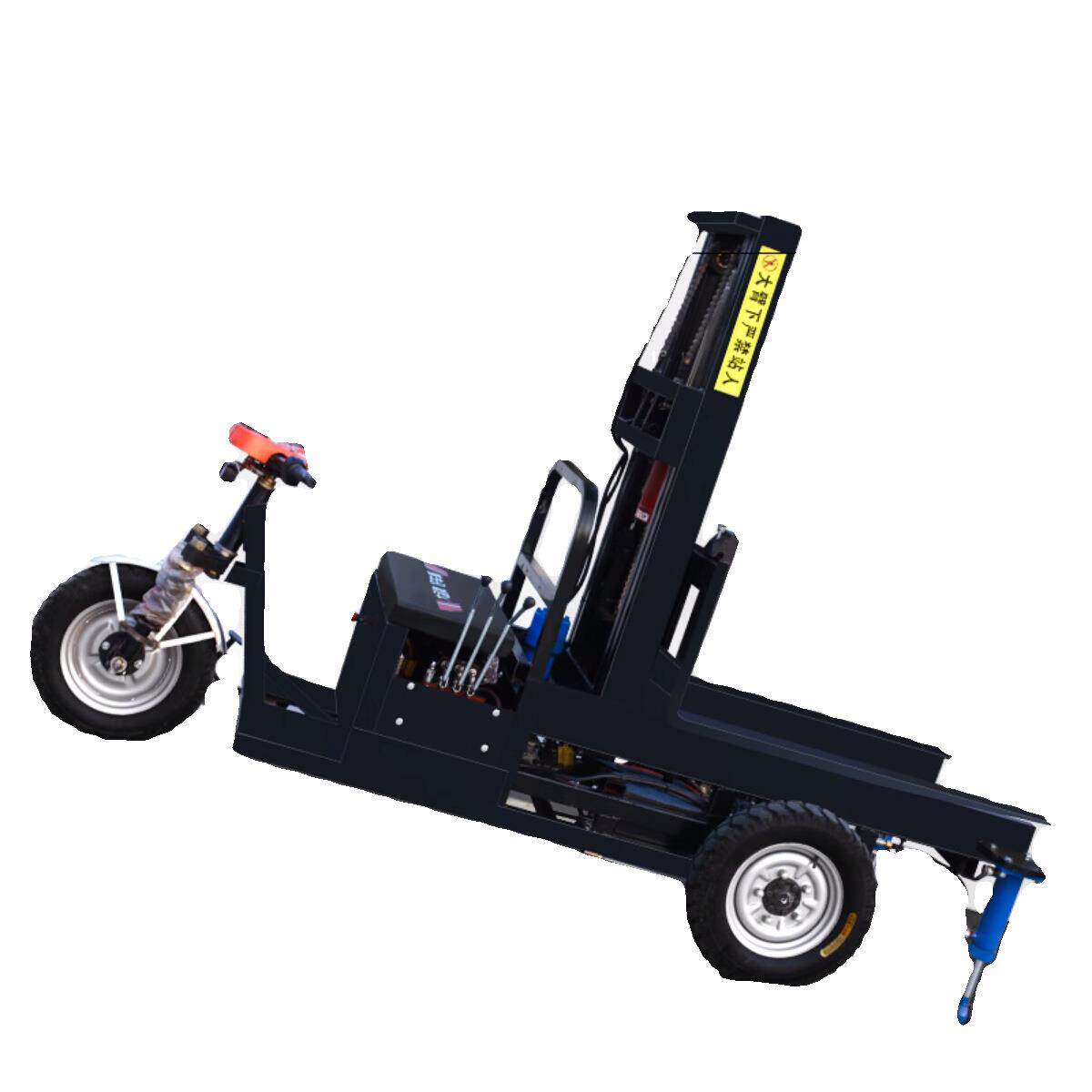 三轮式简易电动叉车1吨2吨新能源升降自装卸升降叉车搬运仓储装卸