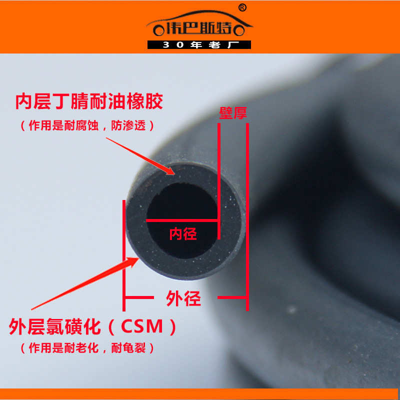 汽车摩托车耐油橡胶管 高压蒸汽胶管 耐高温耐磨燃油汽柴油管