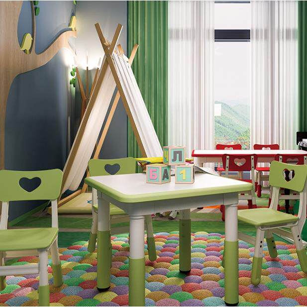 幼儿园多功能加厚塑料积木桌儿童可升降游戏台手工台玩具桌子家