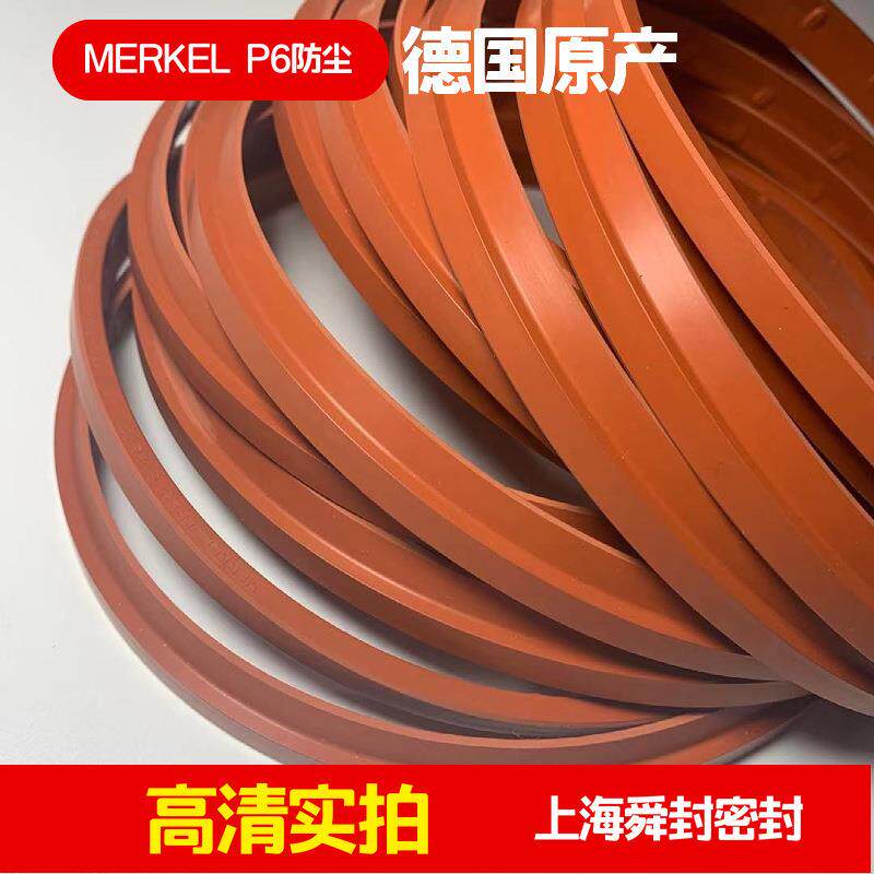 德国迈克MERKEL /P6氟胶防尘圈P6V280*300*18/10.2油缸 钢铁液压