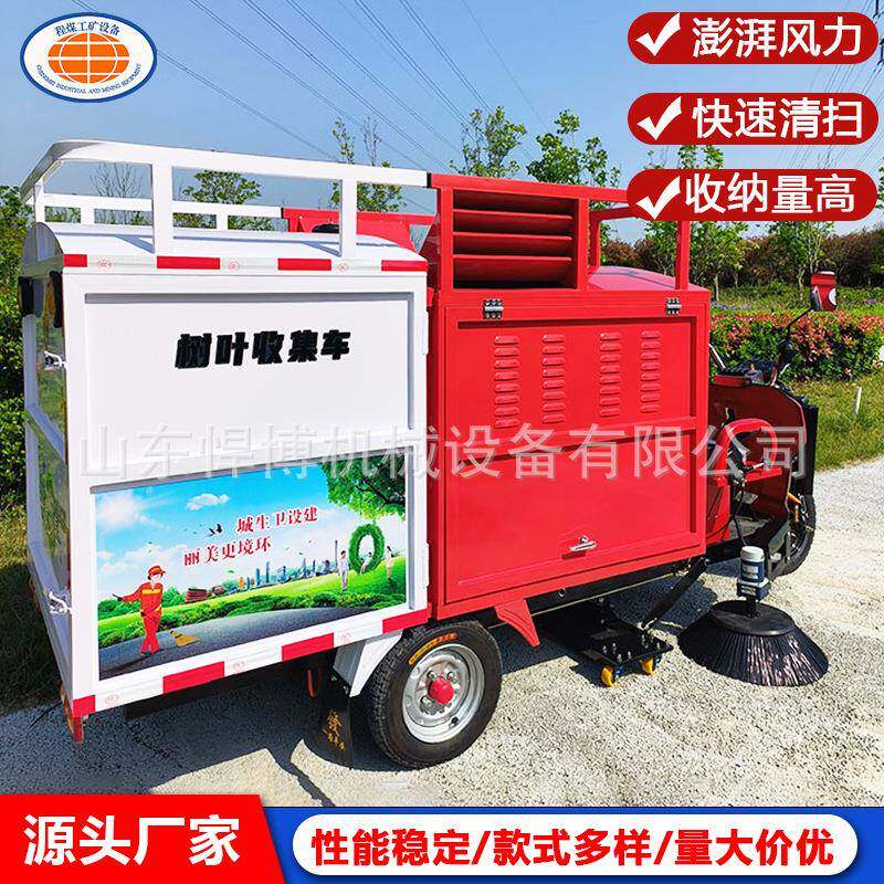 树叶收集车 供应小型驾驶式清扫车 纯电动多功能吸扫清洁车