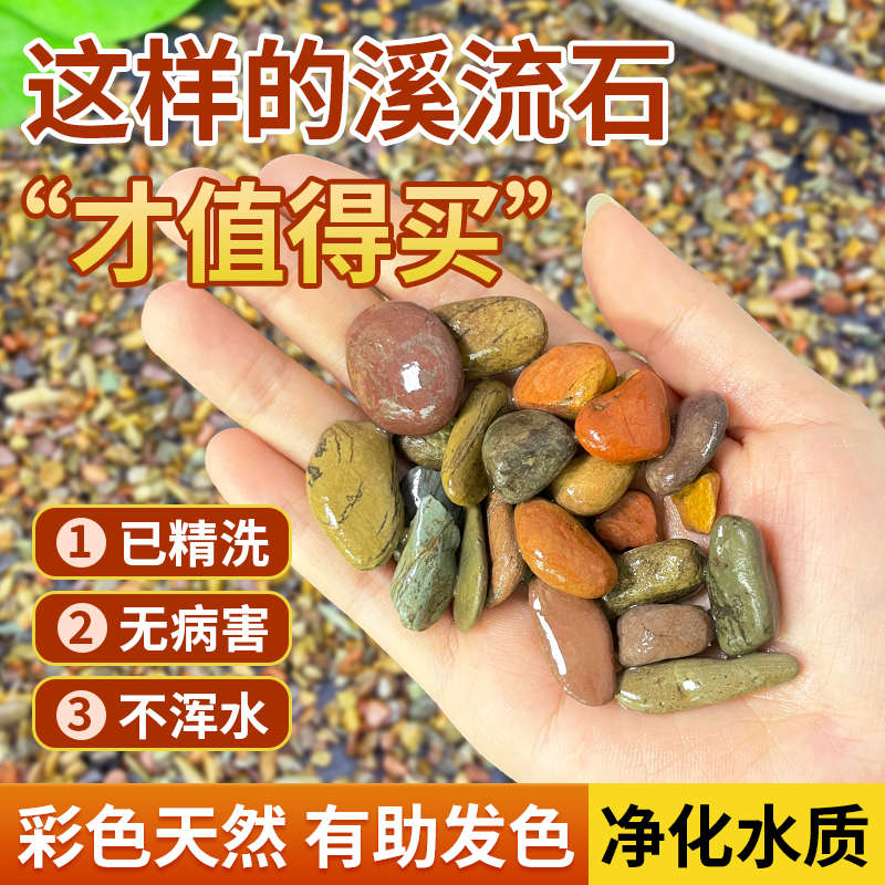 天然溪流沙鱼缸造景底砂鱼缸装饰溪流石砂南美水草缸造景专用底沙