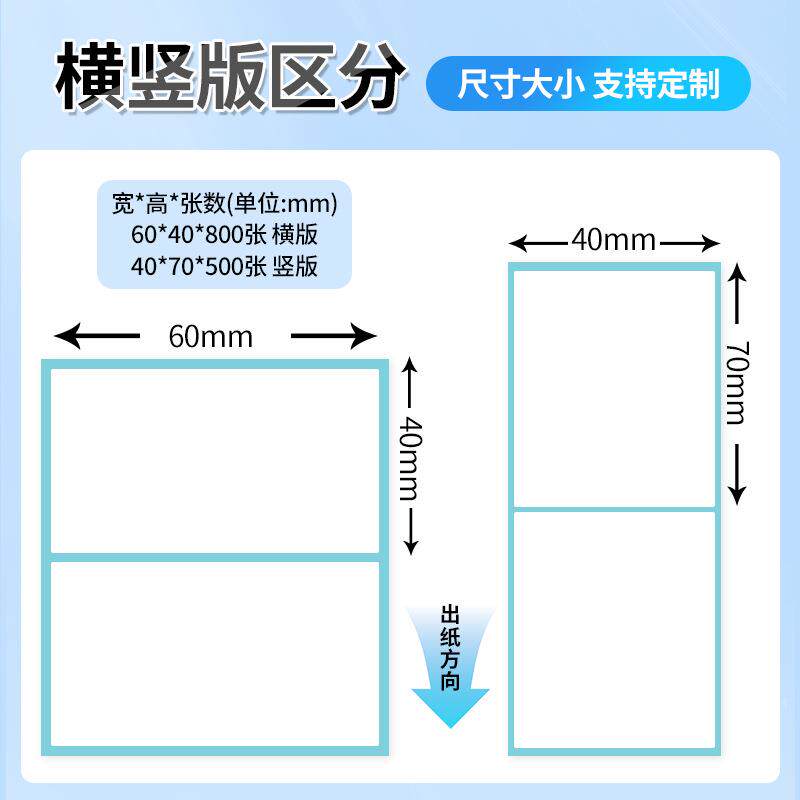 三防热敏纸不干胶标签纸100*100标签60*4070*20打印纸物流条形码
