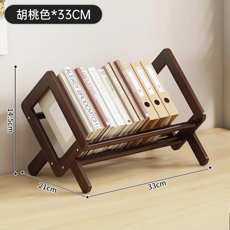 可折叠简约桌面书架书架书桌书架