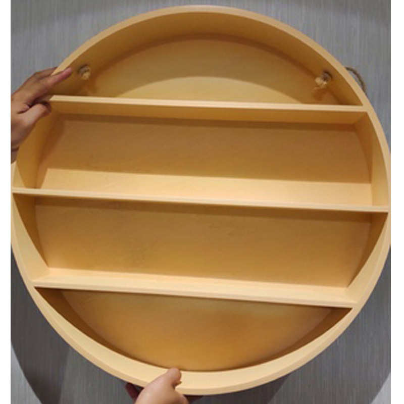 物物实木架装饰置置电表圆形收纳箱多层墙柜架北欧创意架ins挂件