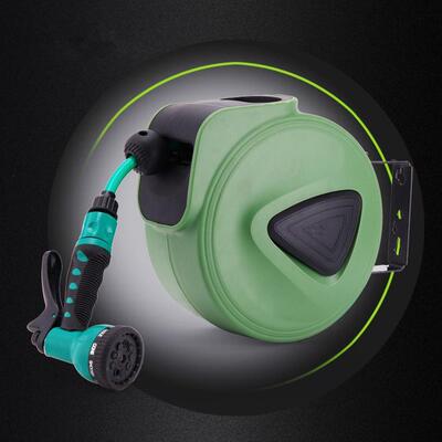 壁花园水管挂式自伸缩动卷管器NGR花园浇花器水鼓