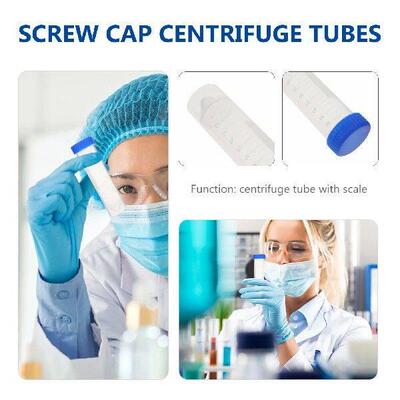 50 Pcs Centrifuge Tube 50ml Tubes Conical Laboratory Test