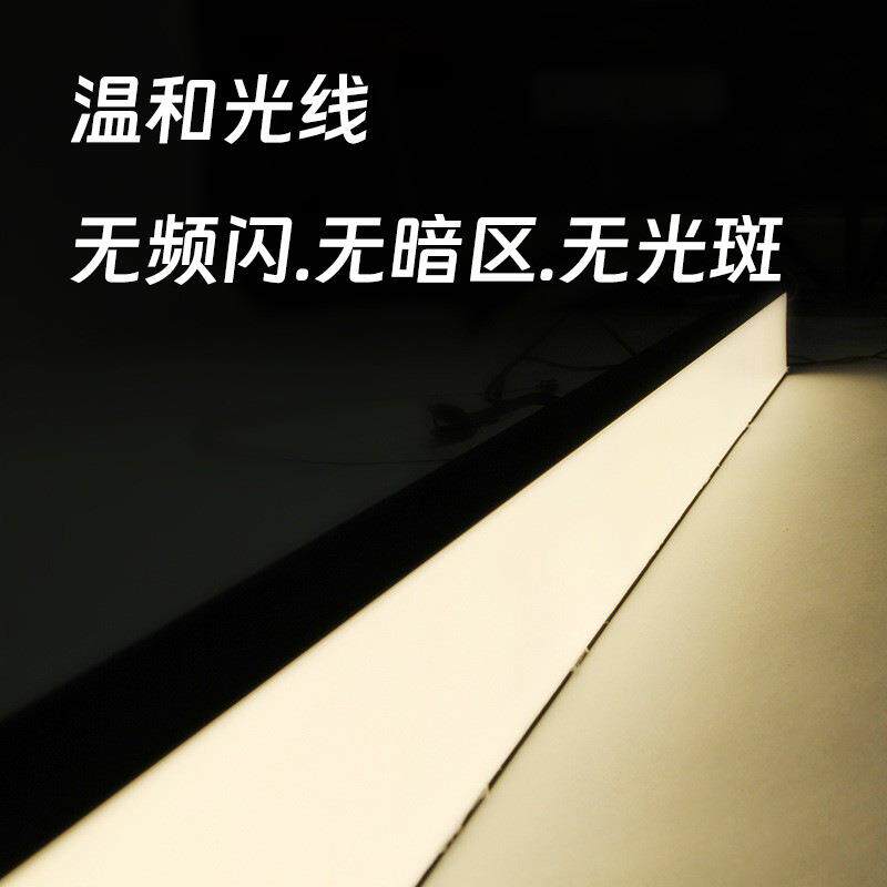 LED线条灯长条方通格栅吊顶办公室吸顶吊线灯铝槽明装工业风吊顶