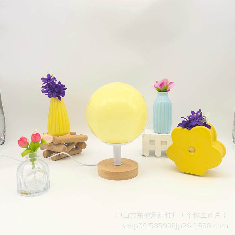 母婴房玻璃小夜灯创意小夜灯卧室睡眠灯儿童浪漫氛围灯