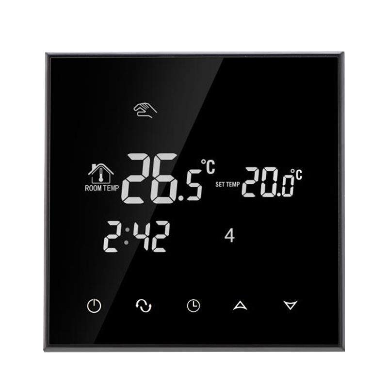 液晶触摸屏恒温器地暖系统温度调节器AC200-240V温度控制器