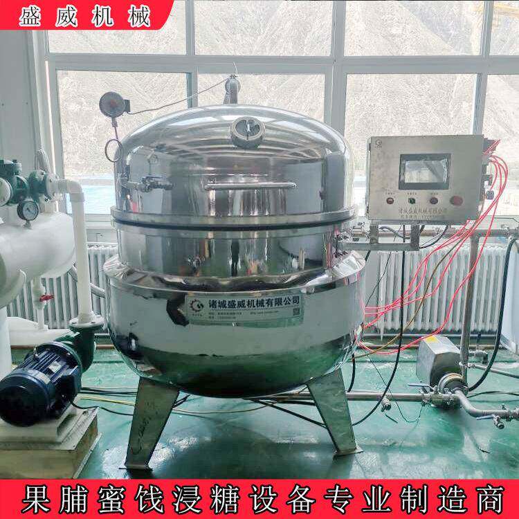 盛威机械大型蓝莓树莓浸糖设备桃杏真空浸糖机商用草莓浸糖锅
