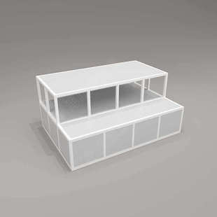 连锁集合店大卖场货架化妆文具零食百货潮玩店中岛展示柜整店设计