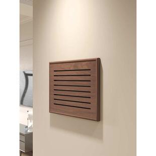 黑胡桃实木弱电箱遮挡装 饰盖板免打孔电表箱画多媒体网线盒遮挡箱