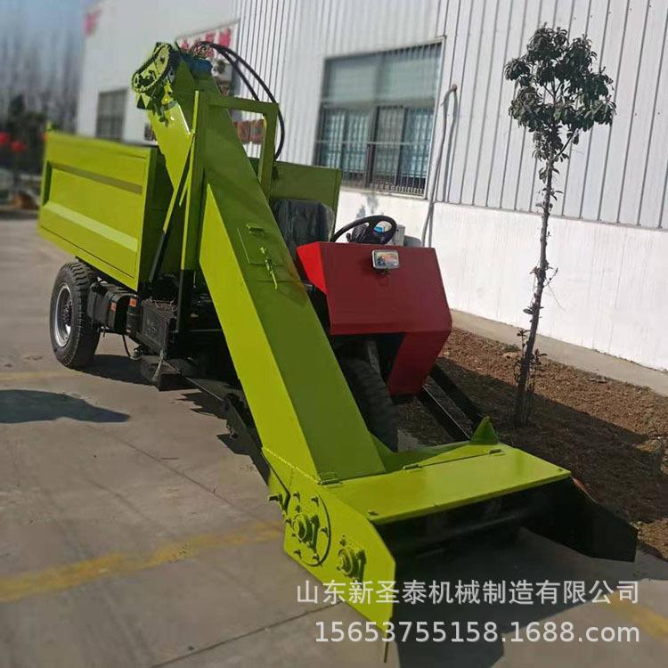 柳州养殖场清粪车牛舍粪便清理视频清粪车电动