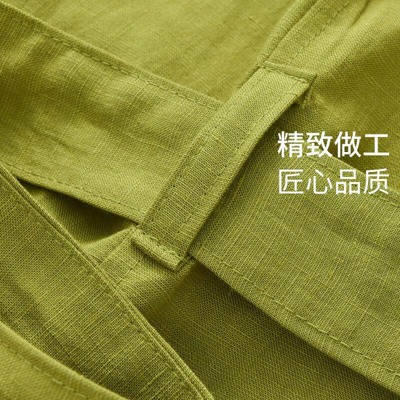 如奕天丝麻浴袍女2025新款夏季薄款浴衣情侣款洗澡可穿睡袍礼盒装