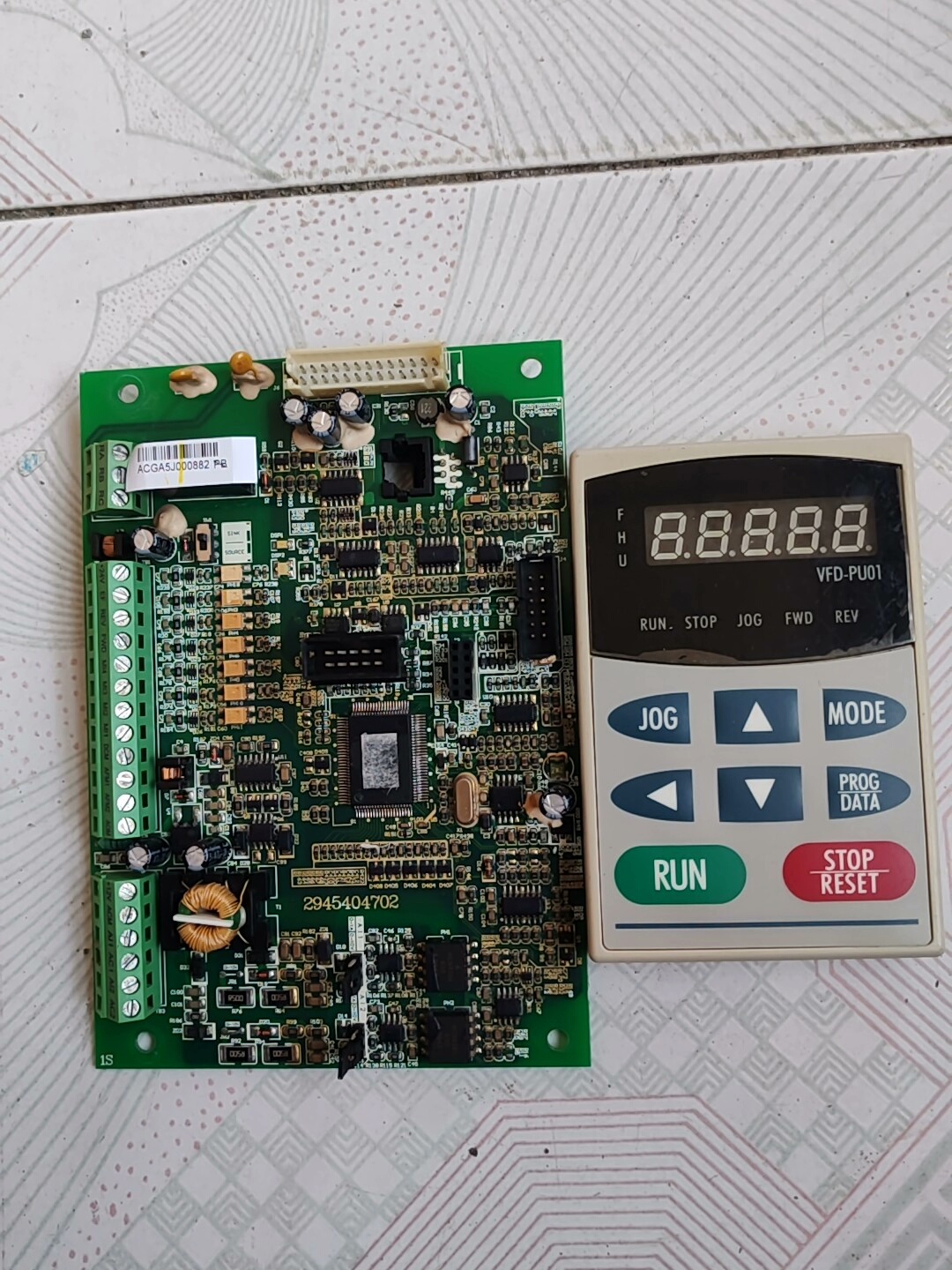 拆机台达变频器VFD-F-G-75kw主板，29454047