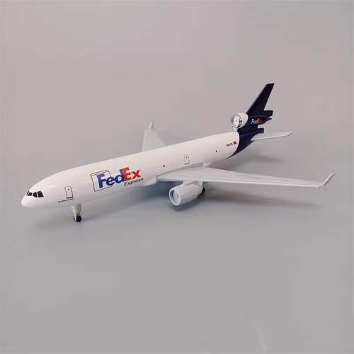 6220CM联邦道MD-11航模麦合飞金机模型静落态带起架书桌摆件纪念