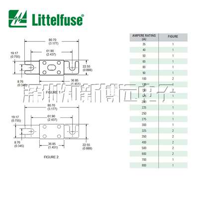 0CNN100E.V 力特快熔断汽车保险丝 100A 80VDC 螺纹安装 CNN100E