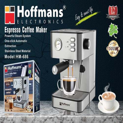 出口Hoffmans 咖啡机 686 Espresso Coffee Maker 0.13cbm