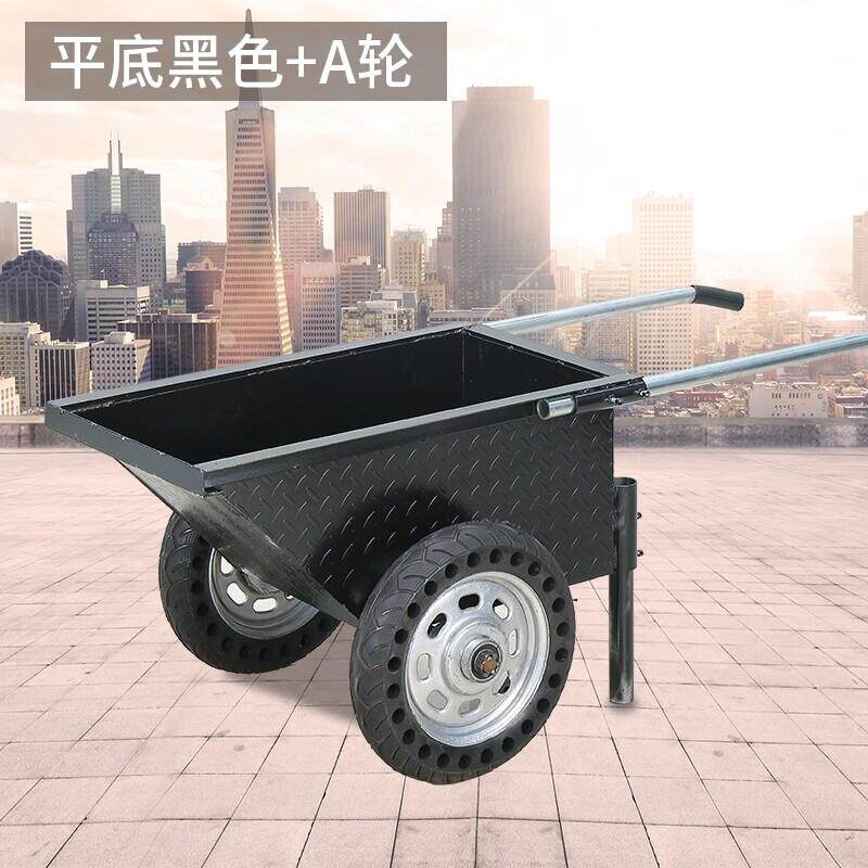建筑工地用人力手推车加厚劳动车翻斗车家用车工程车水泥车环卫车