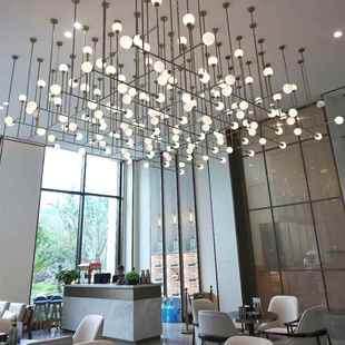 酒店大堂LED吊灯KTV大厅别墅复式 楼宴会厅售楼部沙盘工程灯饰