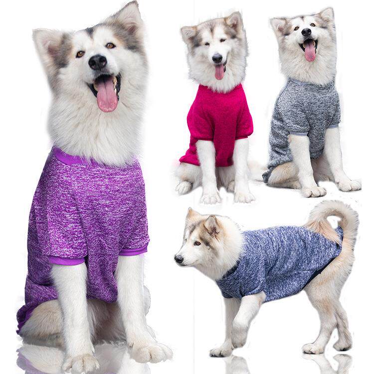 中大型犬秋冬毛线猫卫衣保暖边牧法斗宠物狗狗猫咪衣服狗用品金毛