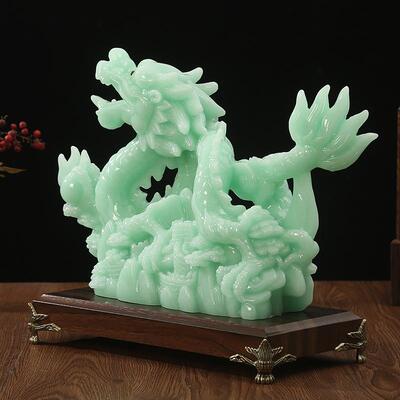 肖WY1236-7祥龙龙聚财招财龙摆件生铺办公室公司开业店礼品客厅新