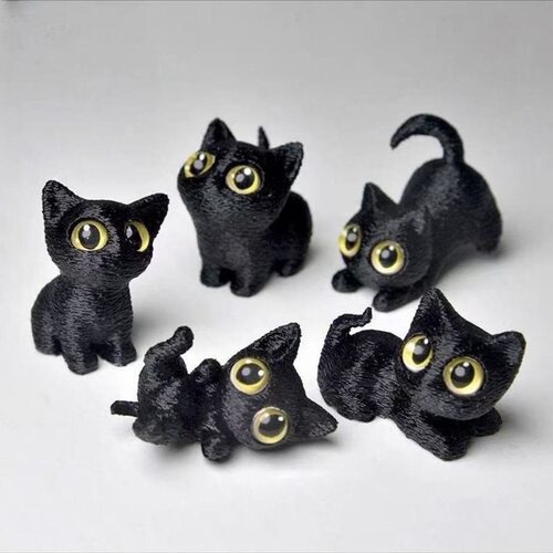 吉祥仿猫咪桌面摆件3D模型摆件