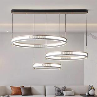 客厅吊灯高端轻奢设计师款 极简创意水晶大厅卧室房间餐厅灯具 意式