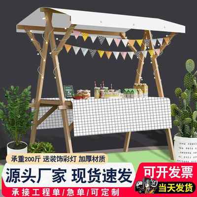 移动可折叠摆摊展示架市集夜市小推车桌花车促销地摊车集市摊位架