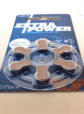 电池312英国进口EXTRAPOWER助听器电子P312MF1.45VPR41纽扣6788